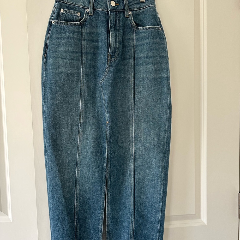 REISS Denim Skirt